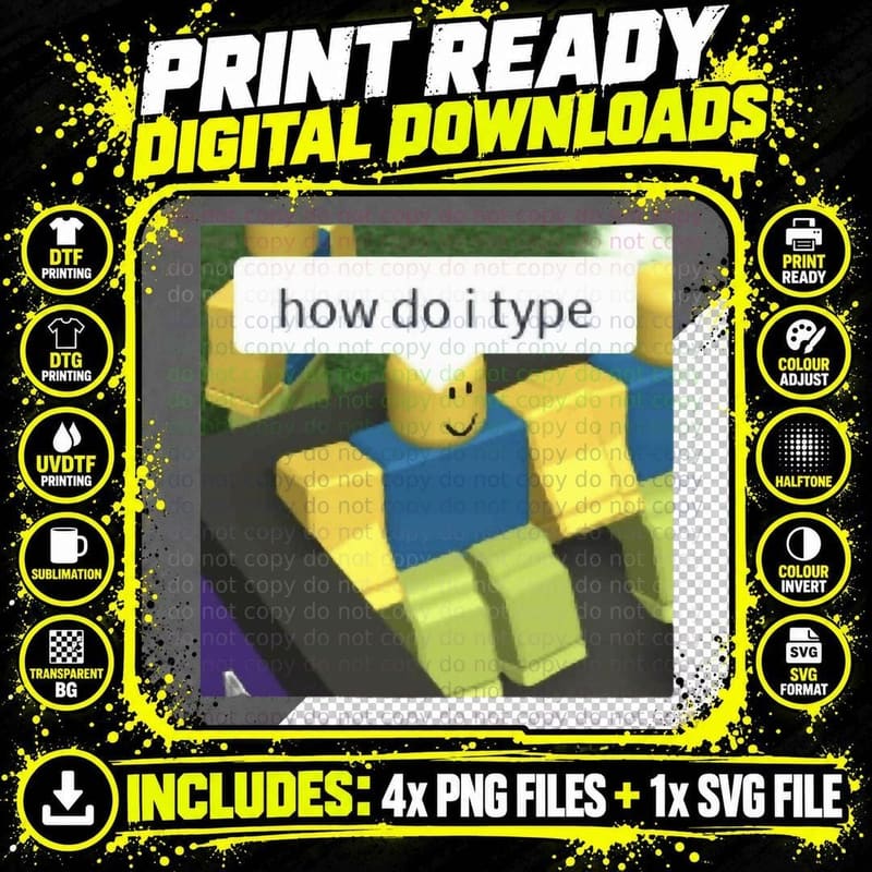 How Do I Type Classic T-Shirt Png SVG Digital Bundle