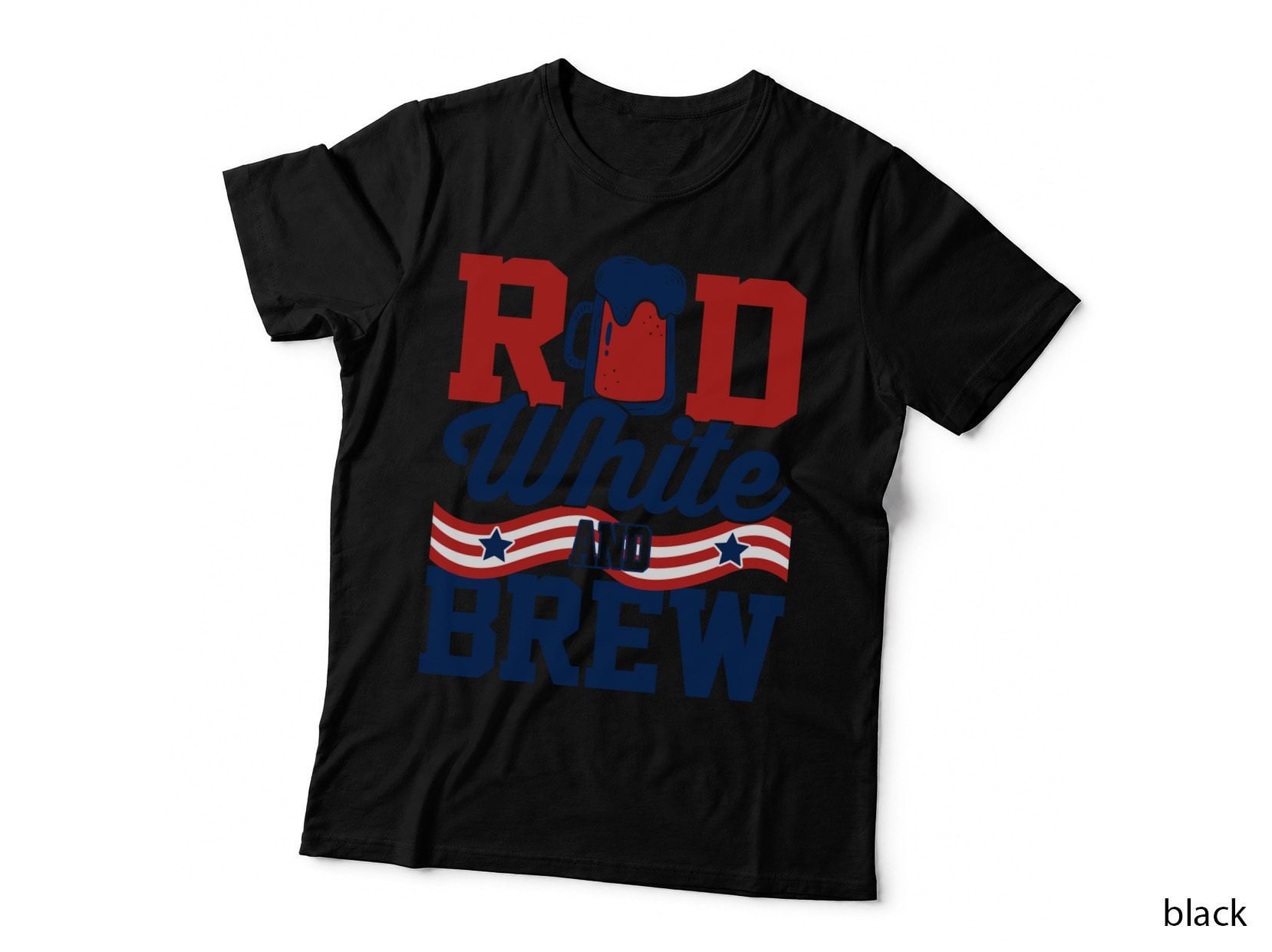 Red White and Brew Shirt, Malt and Hops, Hoppy Vibes, Classic Pint, Gift T-Shirt