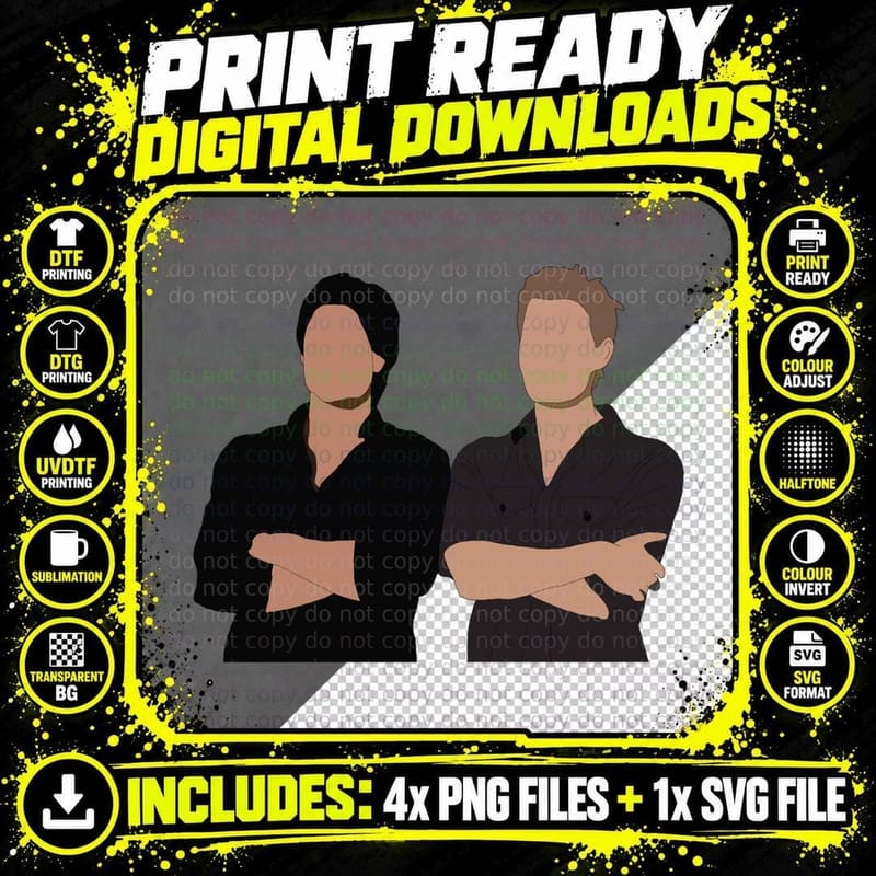 Salvatore Brothers Classic T-Shirt Png SVG Digital Bundle