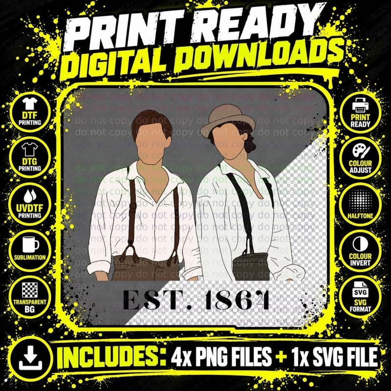 Salvatore Brothers Established 1864 TVD Fan Classic Png SVG Digital Bundle