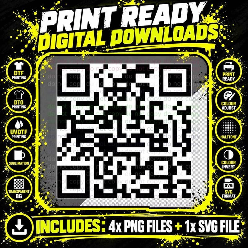 Seinfeld Theme QR Code Classic T-Shirt Png SVG Digital Bundle