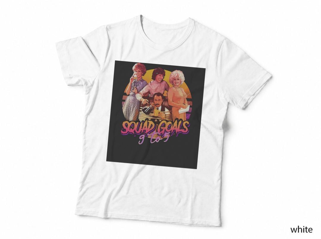 Squad Goals 9 to 5 Retro Design Unisex Vintage T-Shir T-Shirt