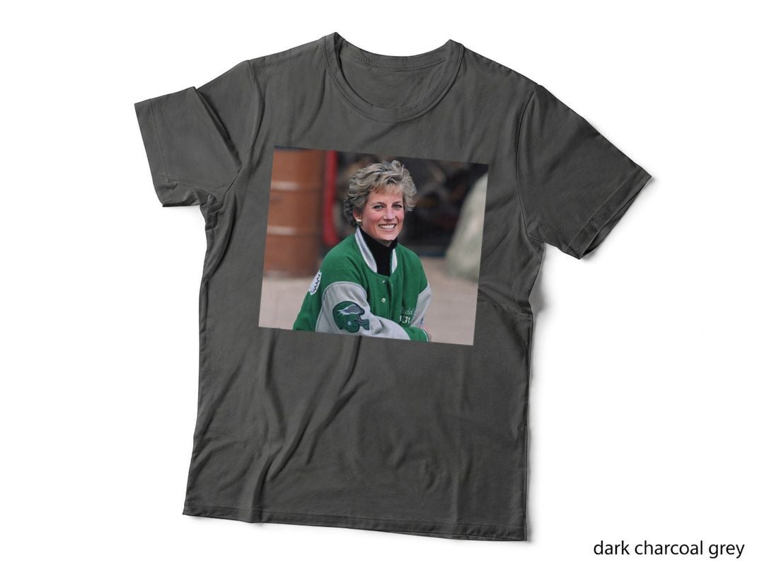 THE Vintage Princess DIANA LOVES TO WEAR a Jacket WITH THE Eagles AND T-Shirt