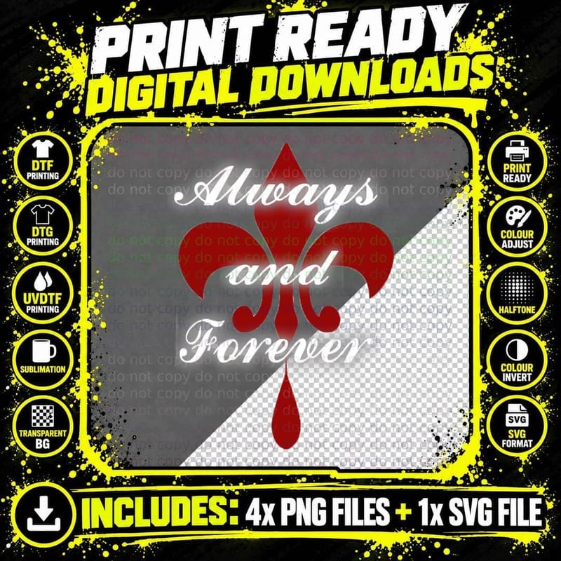 The Originals- Always and Forever Quote Classic T-Shirt Png SVG Digital Bundle