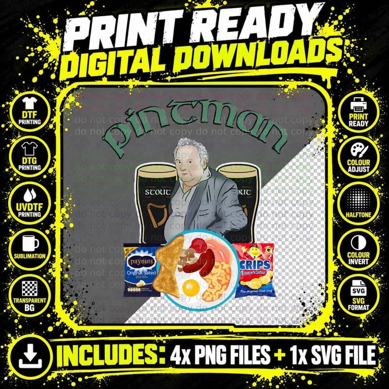 The Pintman Paddy Losty Classic T-Shirt Png SVG Digital Bundle