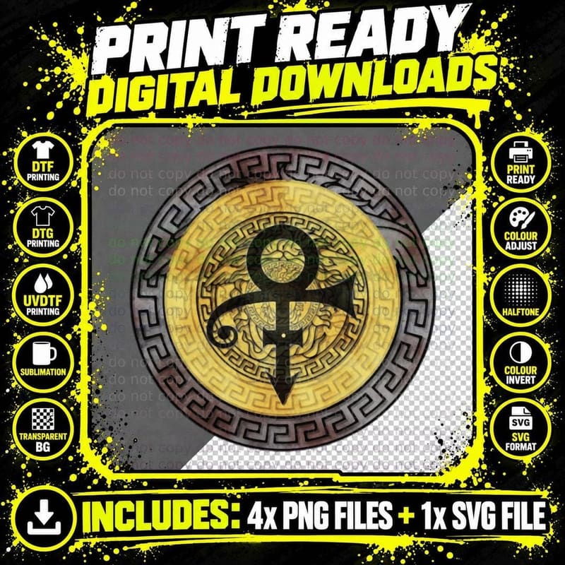 Vintage Prince Retro Revolution T-Shirt Png SVG Digital Bundle