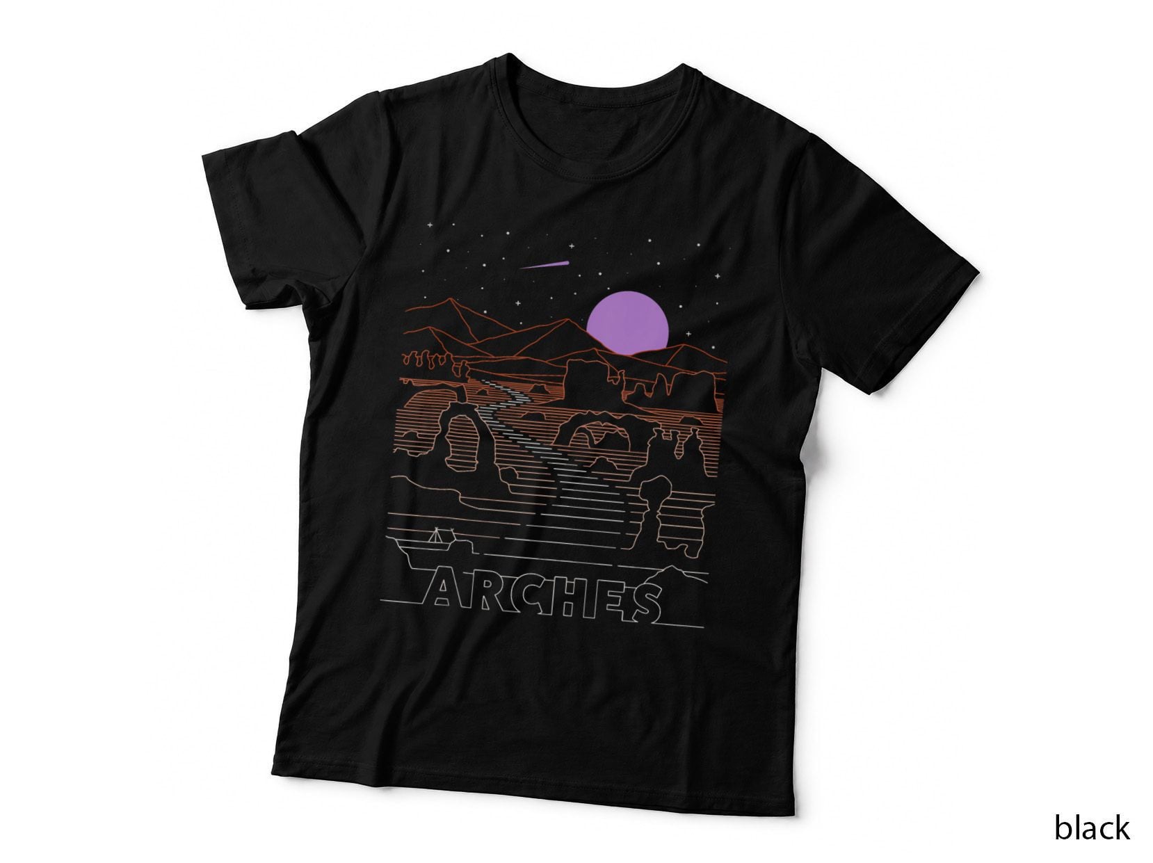 Vintage Retro Arches National Park - Delicate Arch Moab Utah T-Shirt