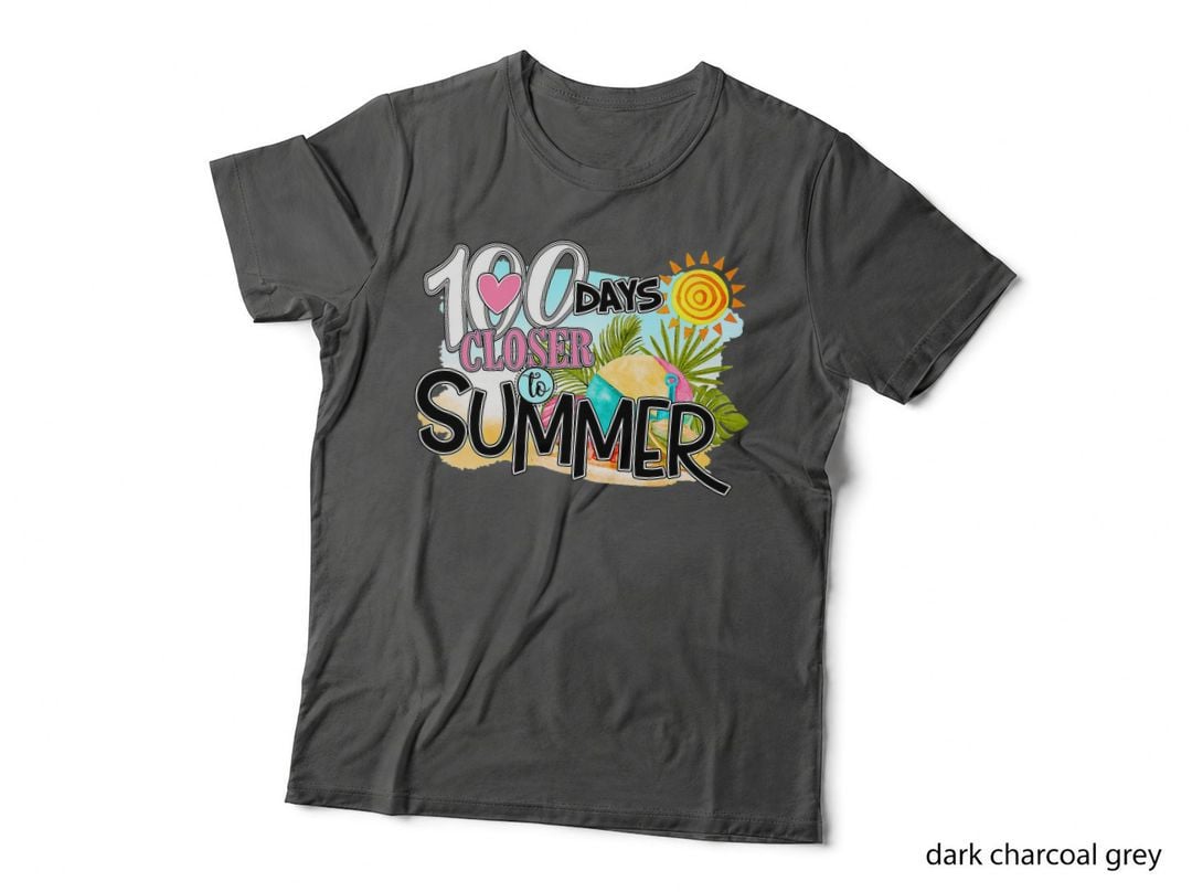 100 Days Closer to Summer 100th Day of School Funny Gift T-Shirt