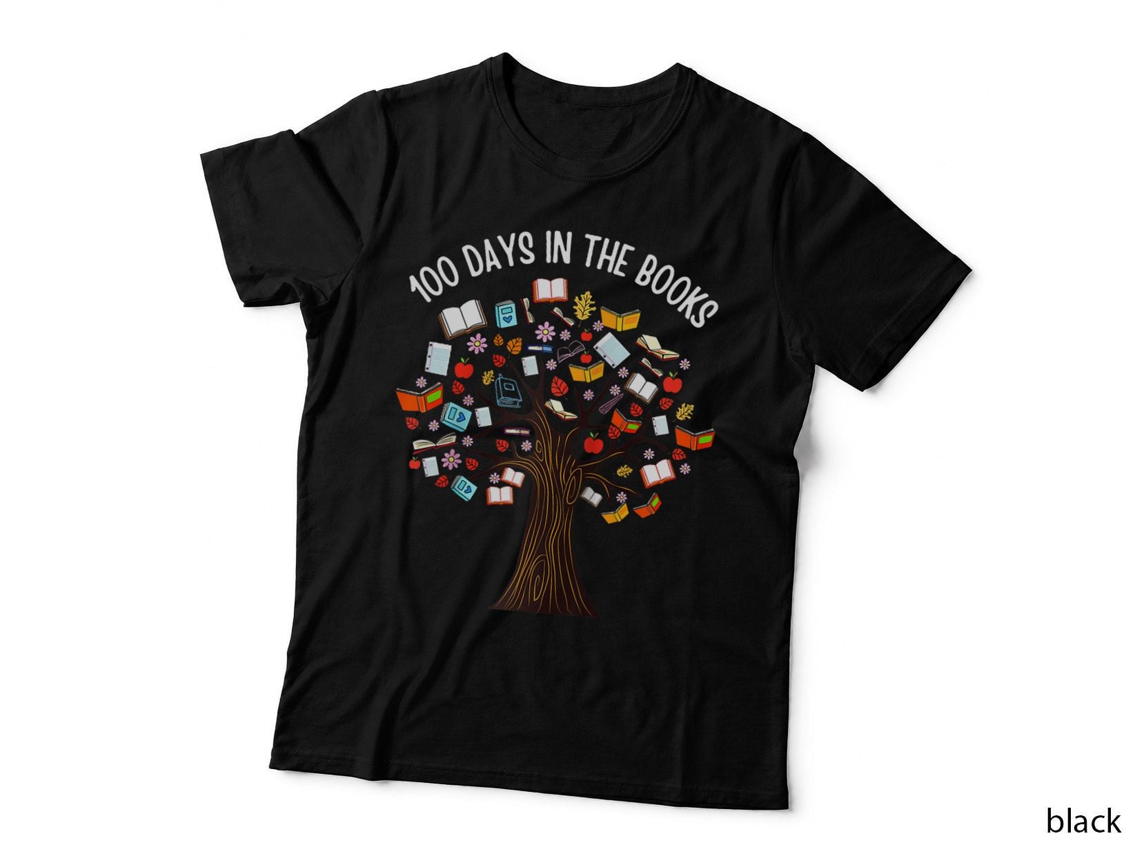 100 Days in the Books Reading 100th Day School Book Love T-Shirt
