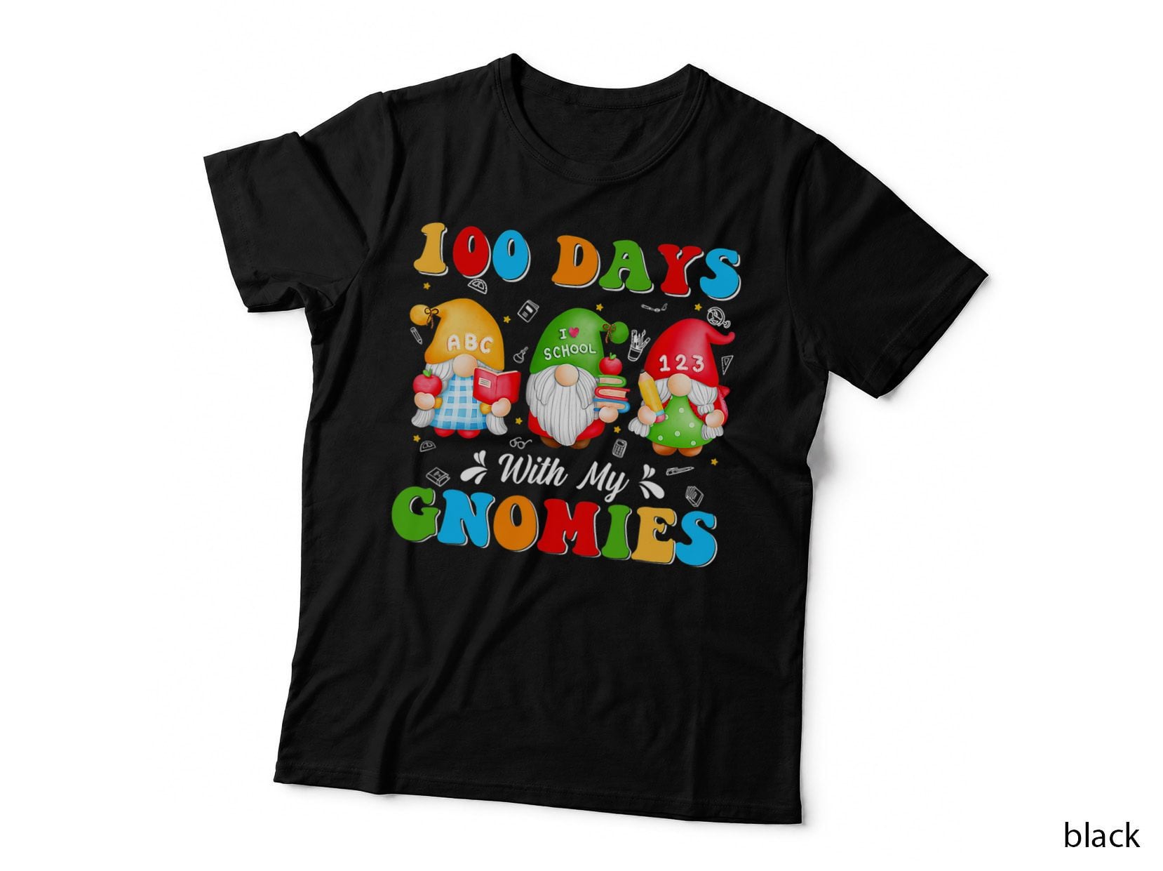 100 Days with My Gnomies 100th Day of School Gnome Lovers T-Shirt