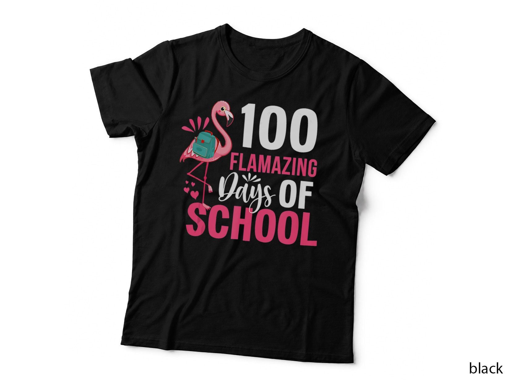 100 Flamazing Days of School Flamingo 100th Day for Teachers T-Shirt