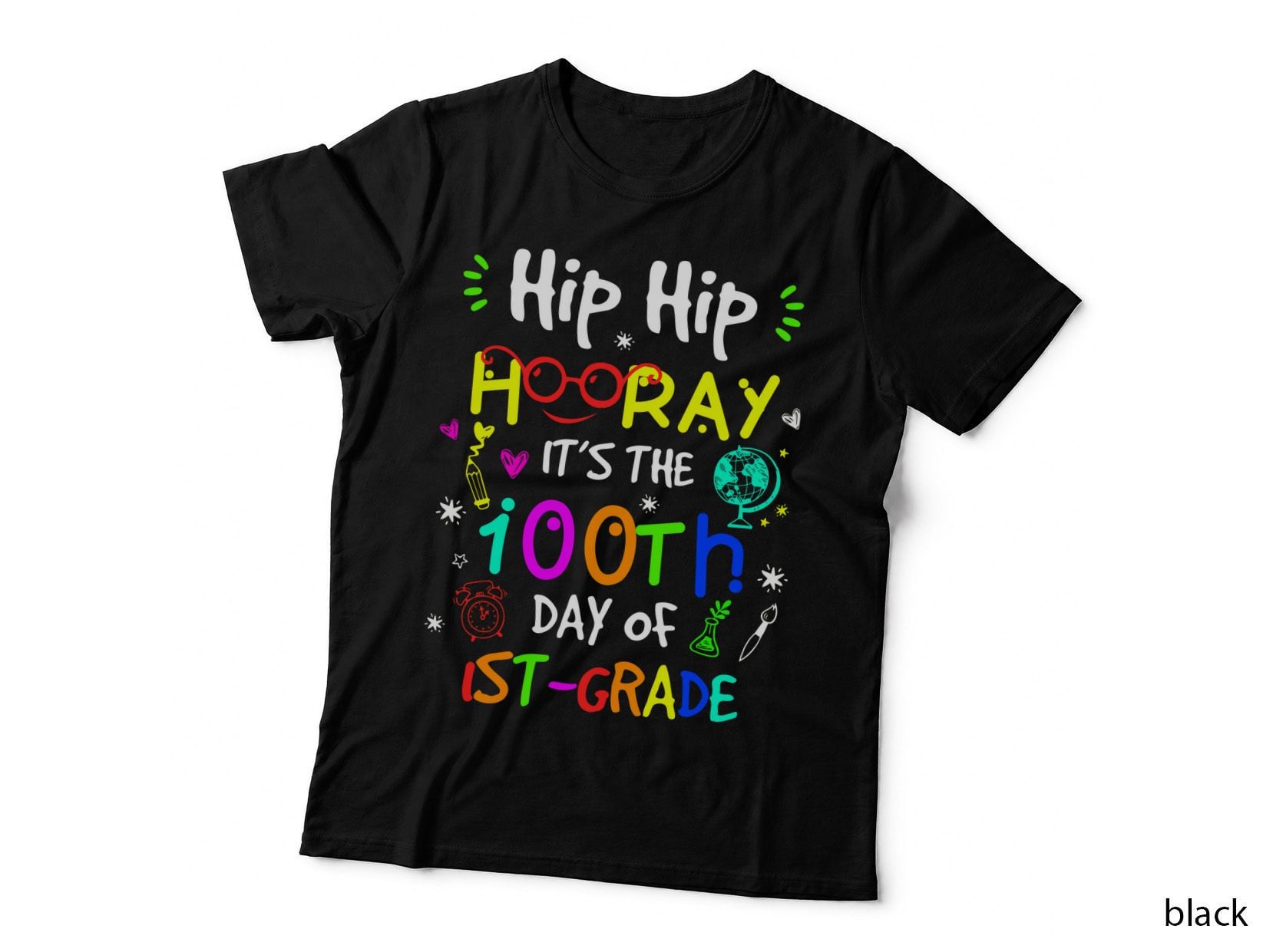 100th Day of School T-Shirt, Colorful Classroom Design, Back to School