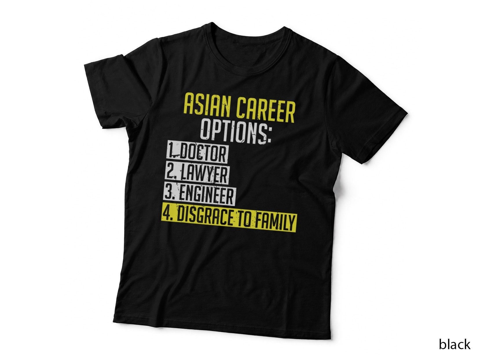 Asian Career Options Asian Parents Funny Asian Student T-Shirt