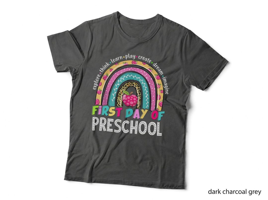 Back to School Preschool Rainbow First Day of Preschool T-Shirt