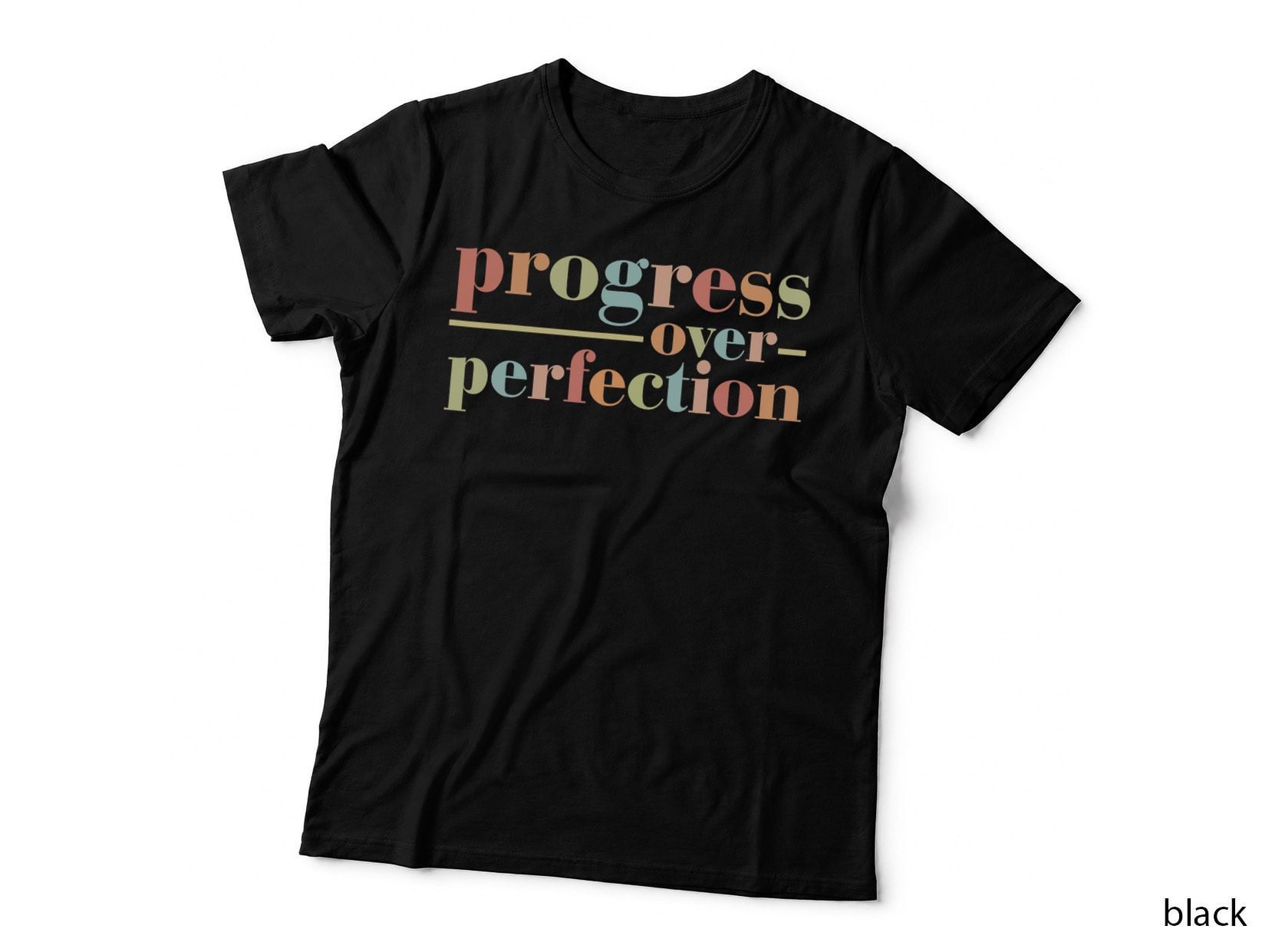 Back to School Progress Over Perfection Teachers T-Shirt