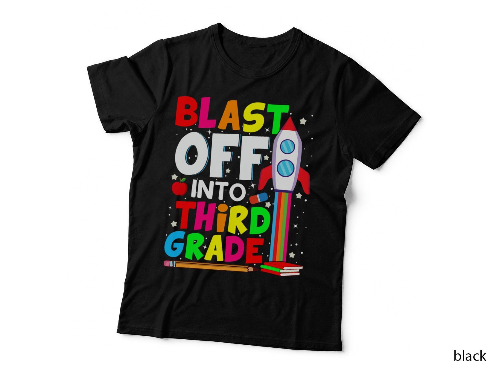 Blast off into Third Grade Funny Back to School 3rd Graders T-Shirt