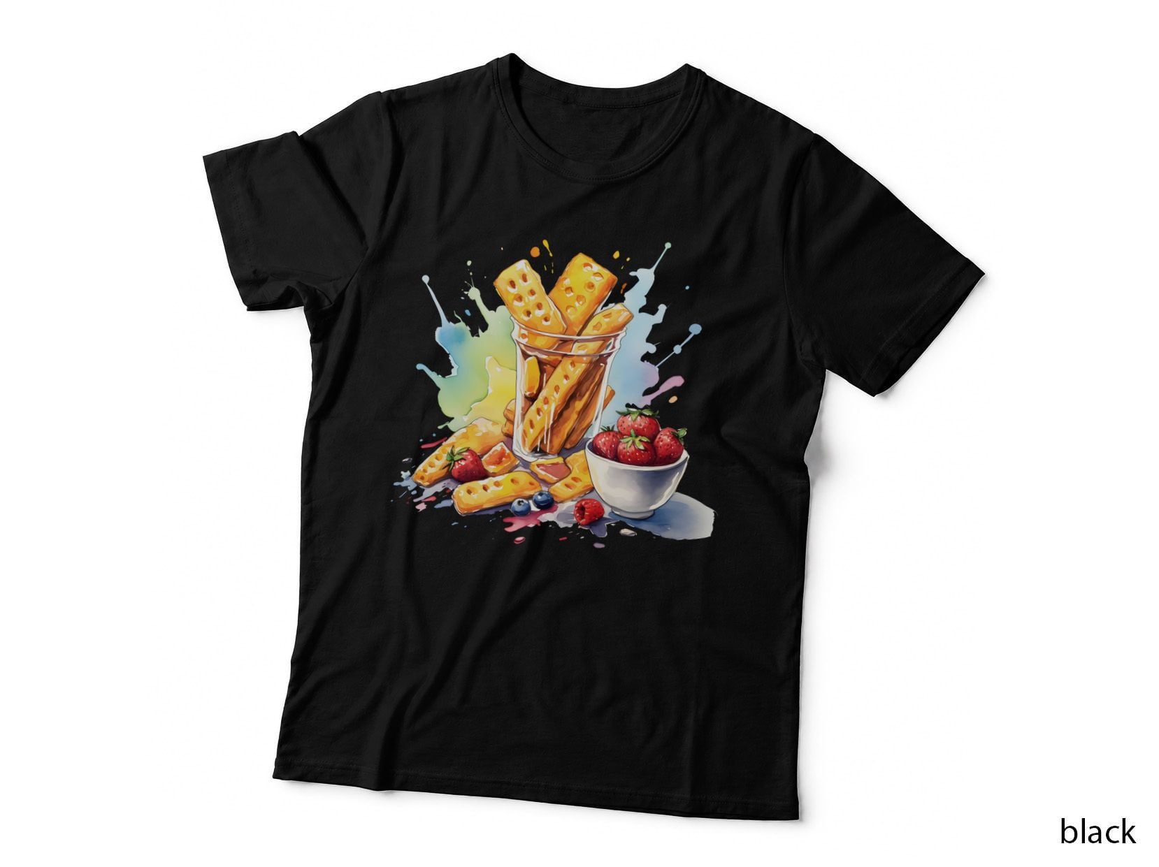 Cheese Straws & Berries Splash Back to School T-Shirt