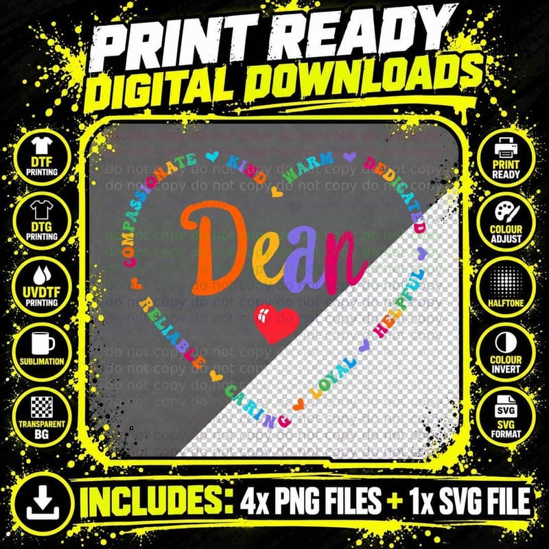 Cute Dean Appreciation Week Back to School Academic Png SVG Digital Bundle
