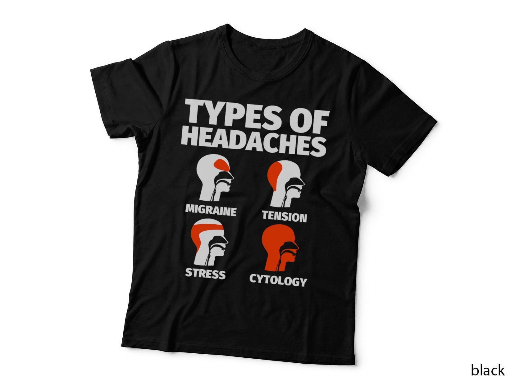 Cytology Funny Sayings Headache Meme, Science Humor, Biology Gift T-Shirt