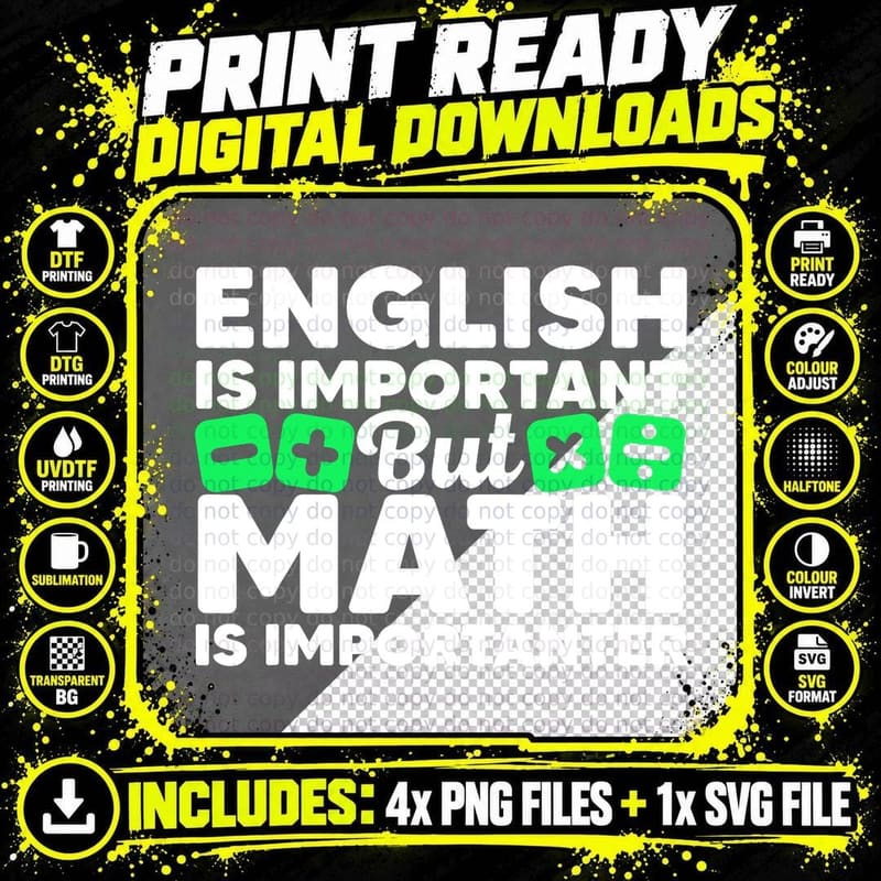 Funny Math Art for Men Women Student Pun Mathematics Png SVG Digital Bundle