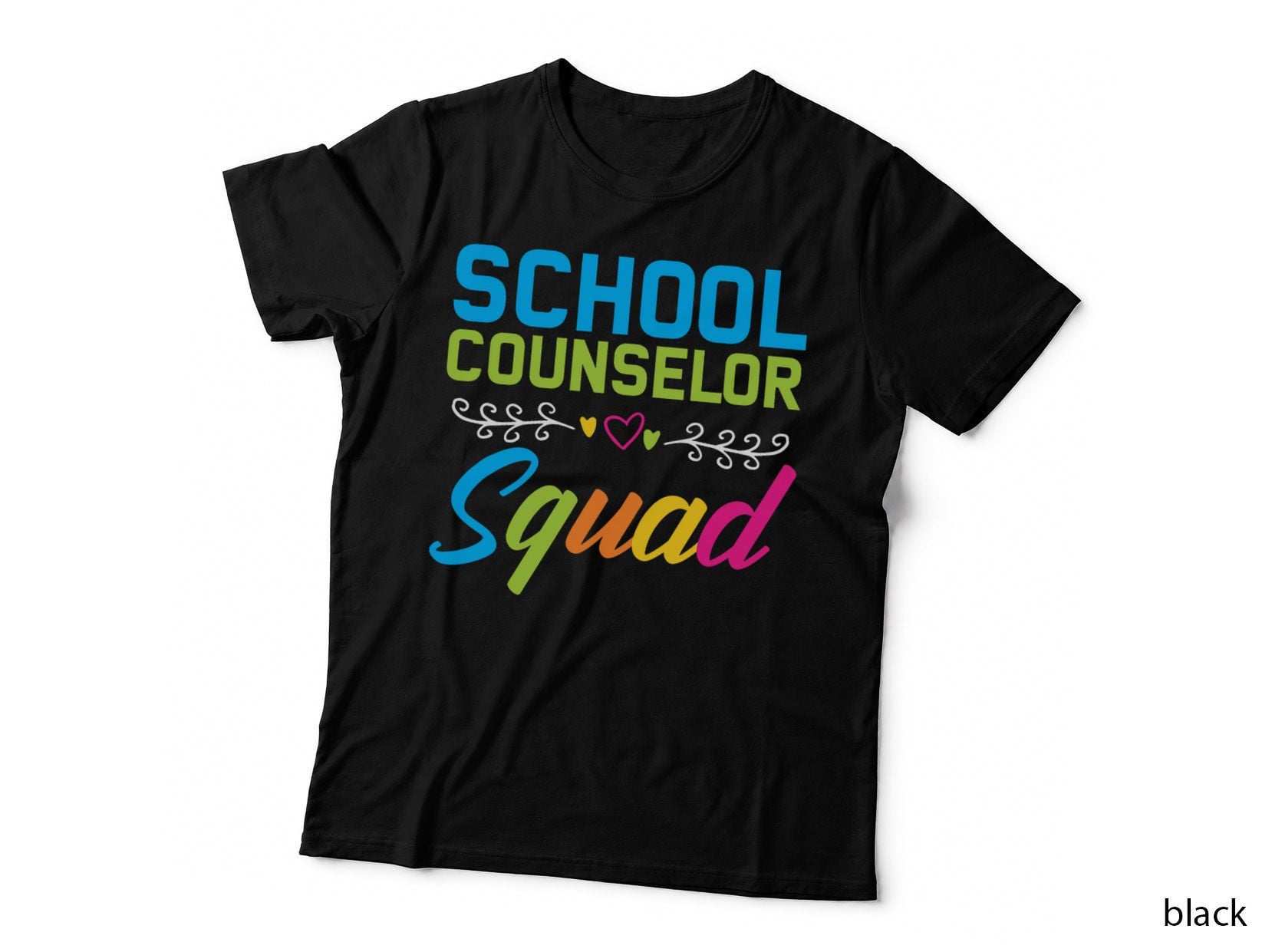 Funny School Counselor Squad Vibrant Appreciation Counseling T-Shirt