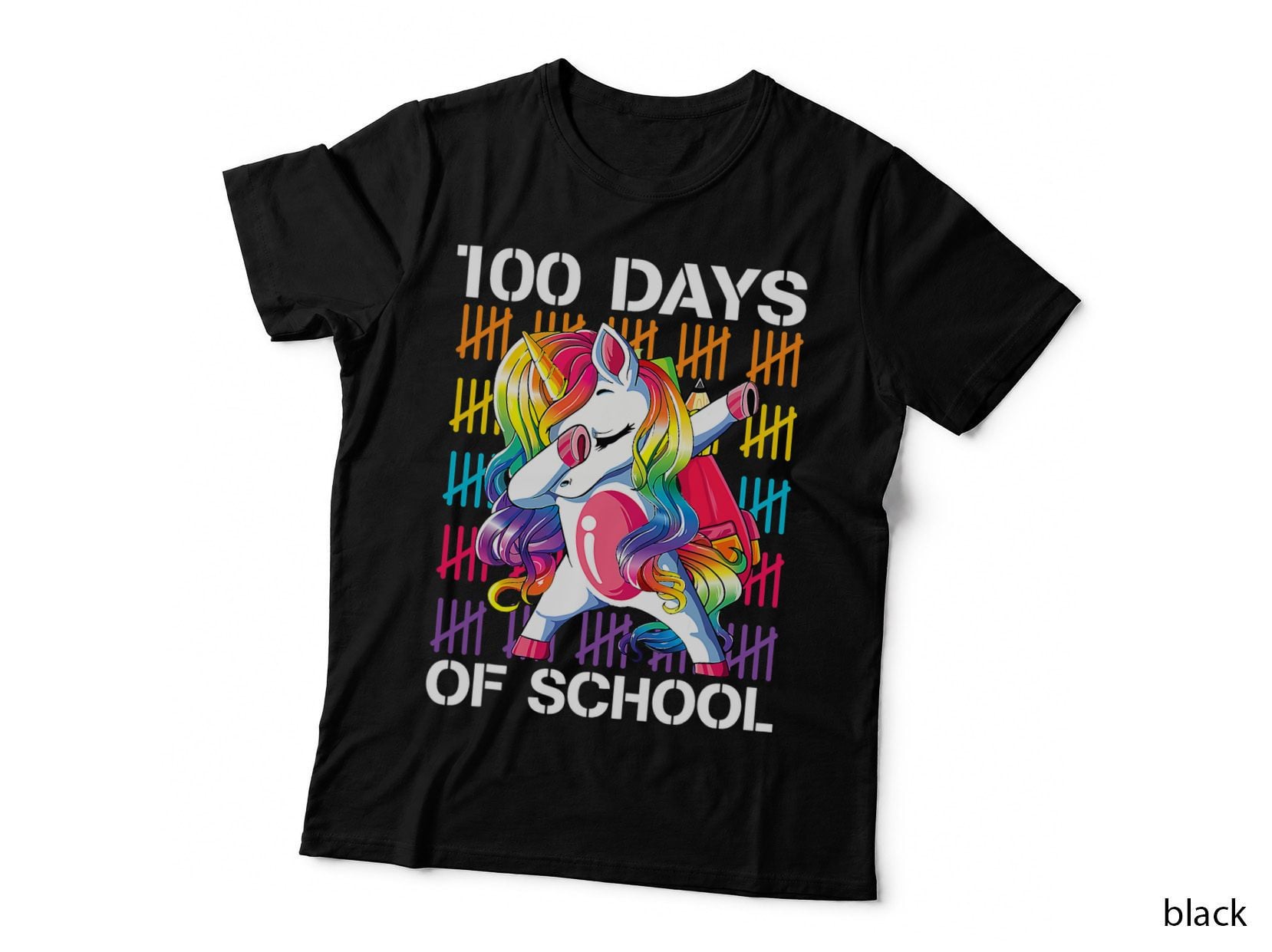 Happy 100th Day of School Teachers 100 Days Unicorn T-Shirt