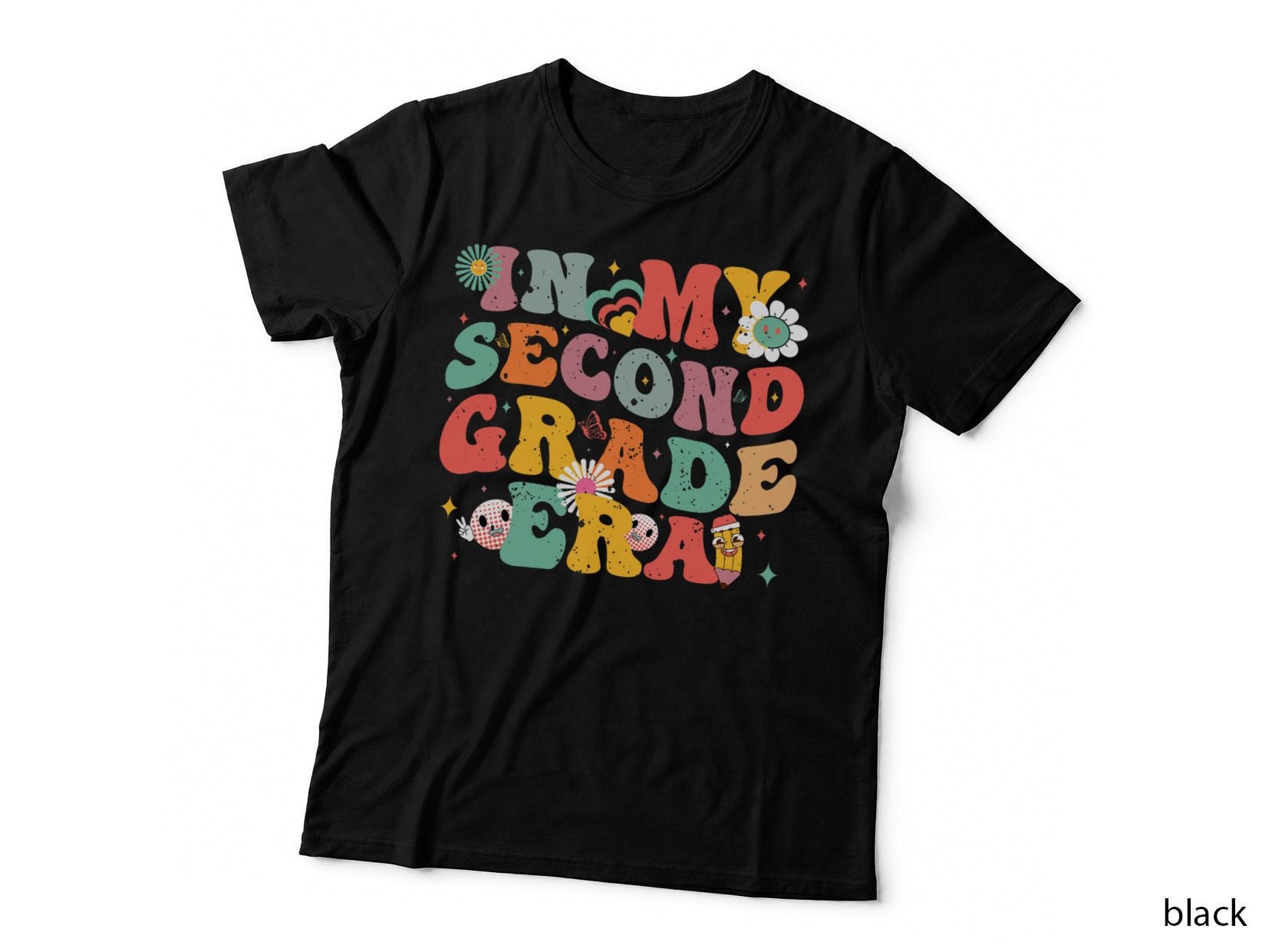 In My Second Grade Era Girl Groovy Back to School T-Shirt
