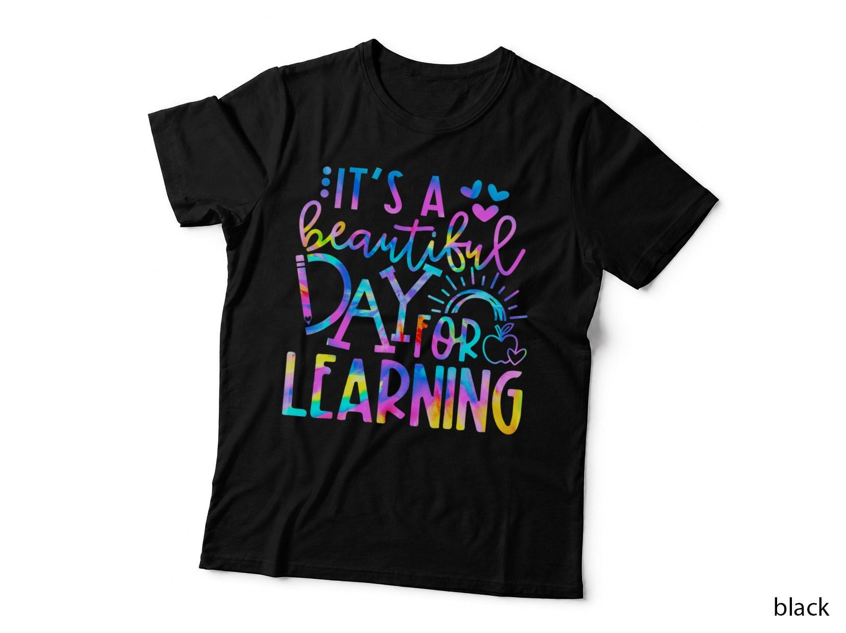 It's Beautiful Day for Learning Shirt Tie Dye Back to School T-Shirt
