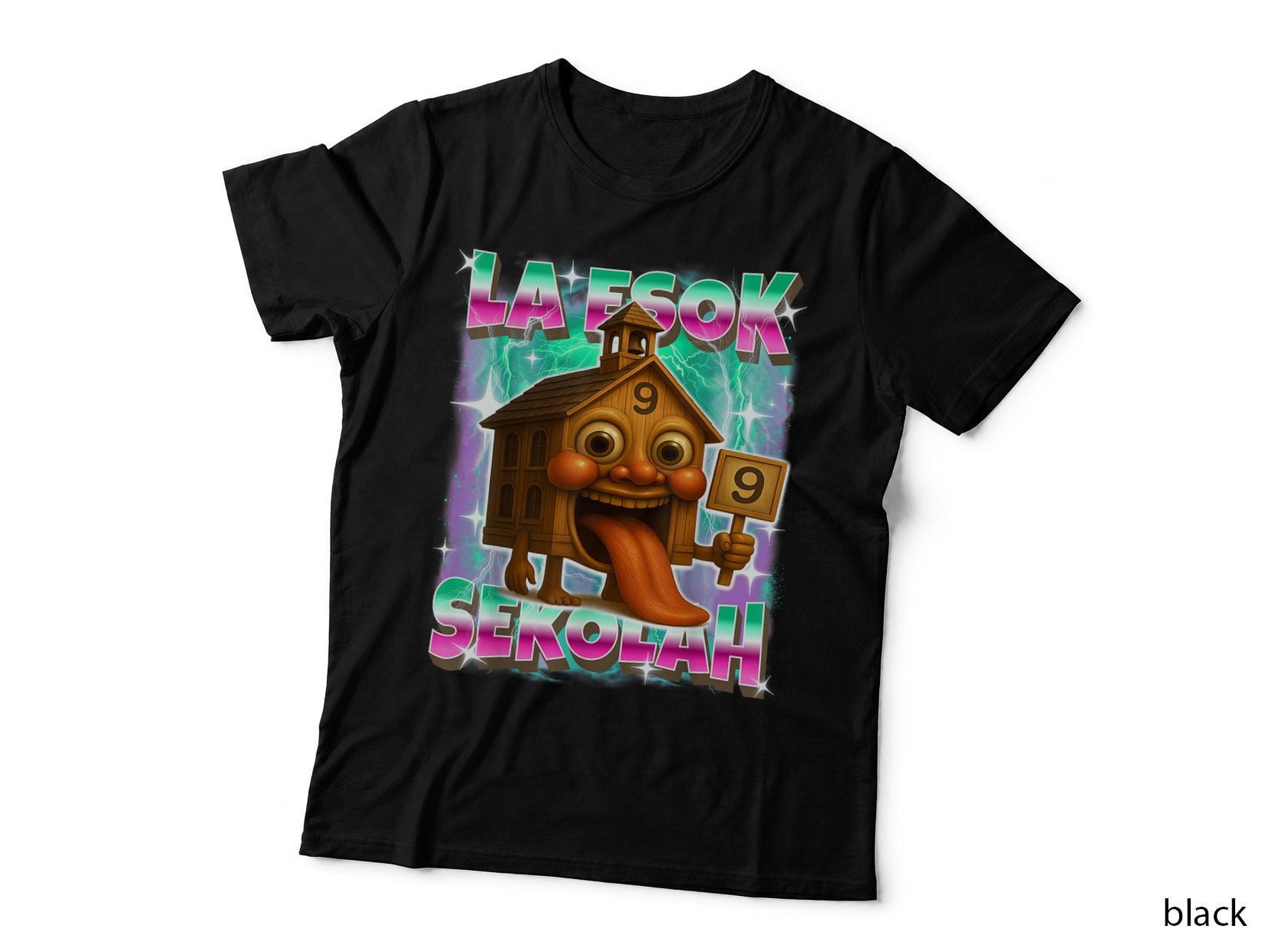 Italian-Brainrot La Esok Sekolah Tomorrow School Gen Z Meme T-Shirt