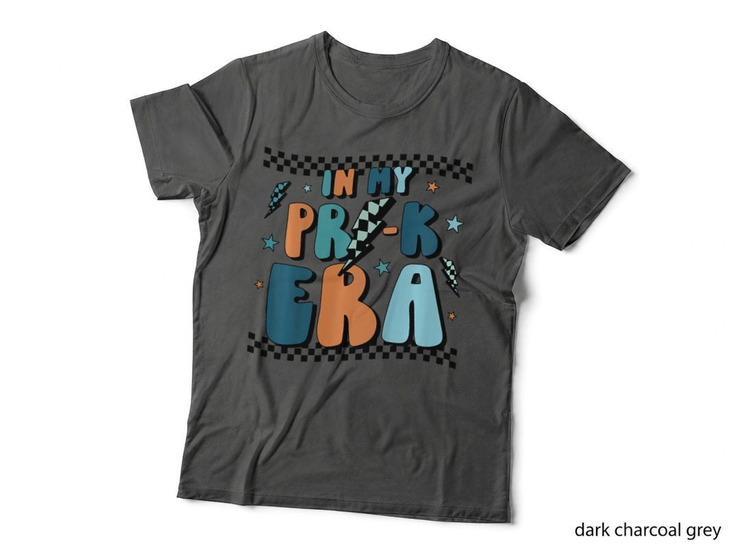 Kids Retro Groovy in My Pre K Era Back to School Funny Boys Girls T-Shirt