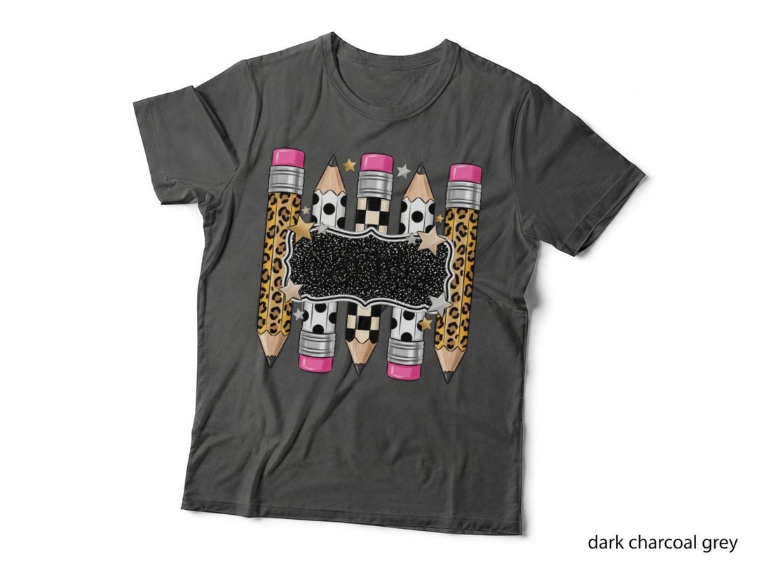 Leopard Pencils with Stars School Grade Level T-Shirt
