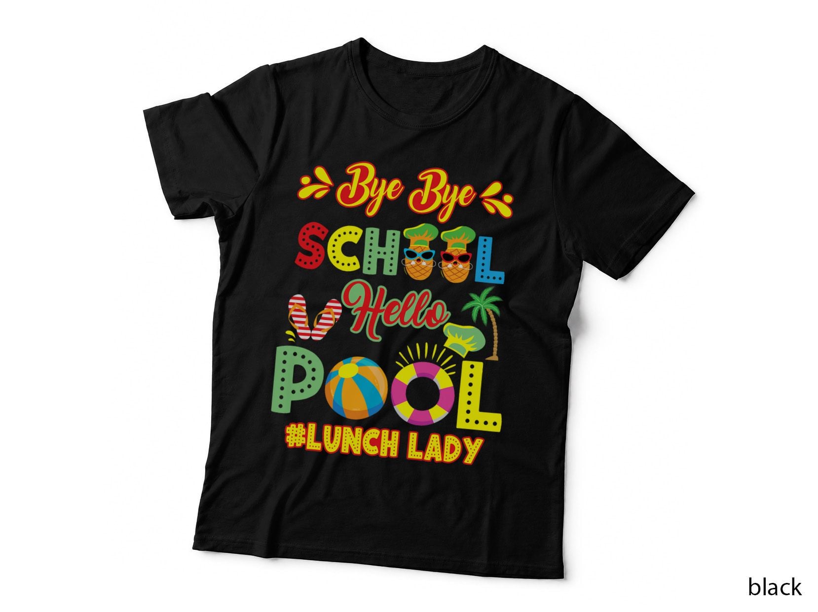 Lunch Lady Summer Break Lunch Lady off Duty School Cafeteria T-Shirt