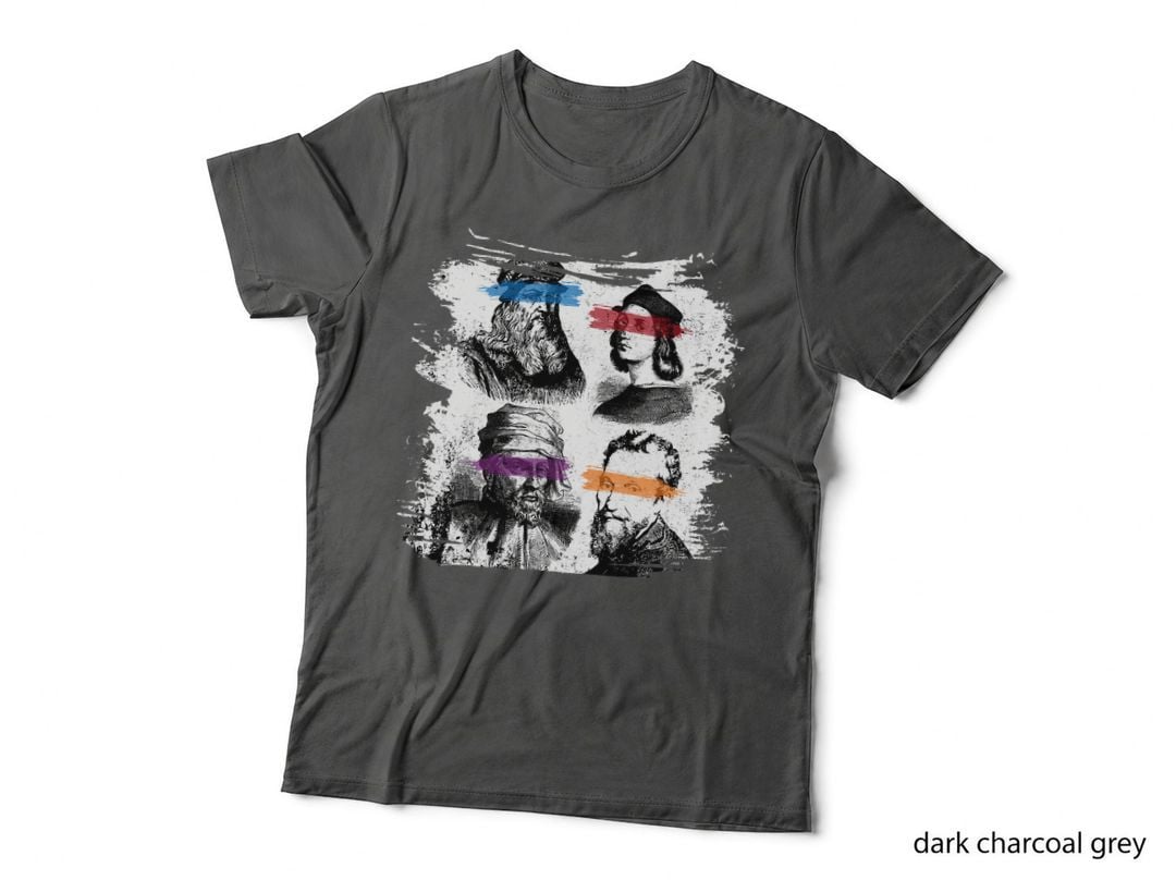 Ninja Art Renaissance Artist Drawing Art Student Artist T-Shirt
