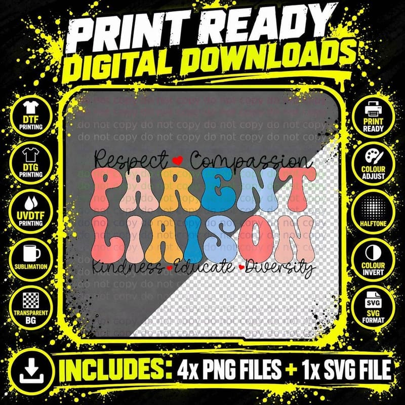 Parent Liaison Appreciation Week Back to School PTA Png SVG Digital Bundle