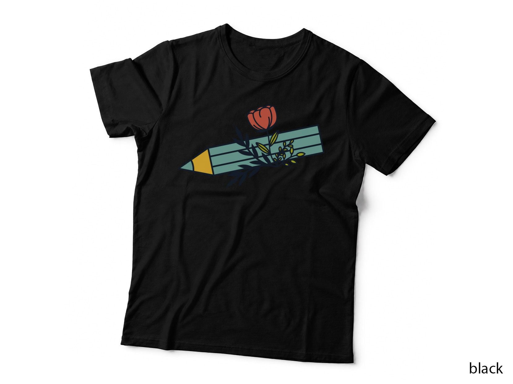 Pencil with Flower Growing from It Back to School T-Shirt
