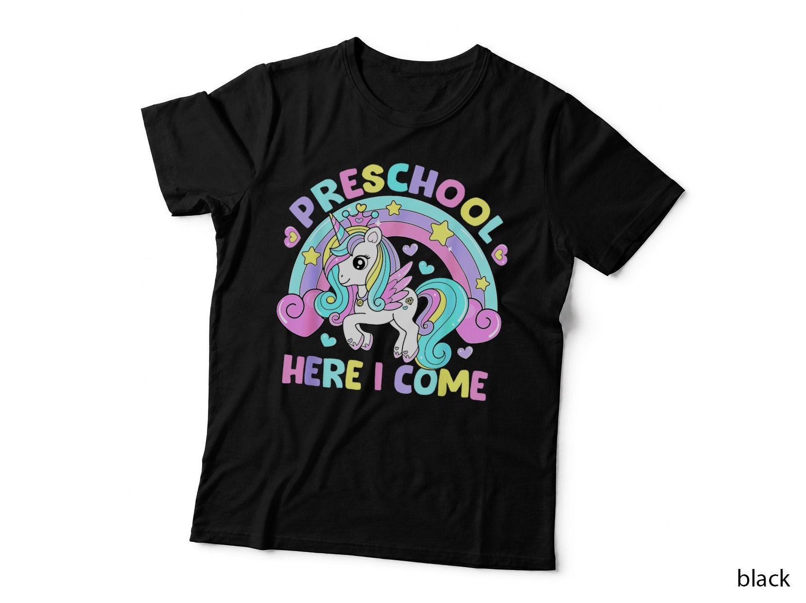 Preschool Here I Come Funny Unicorn Girls Back to School T-Shirt