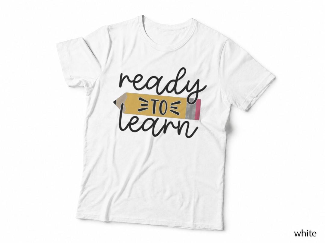 Ready to Learn Back to School T-Shirt, Pencil with Ready to Learn Graphic Tee