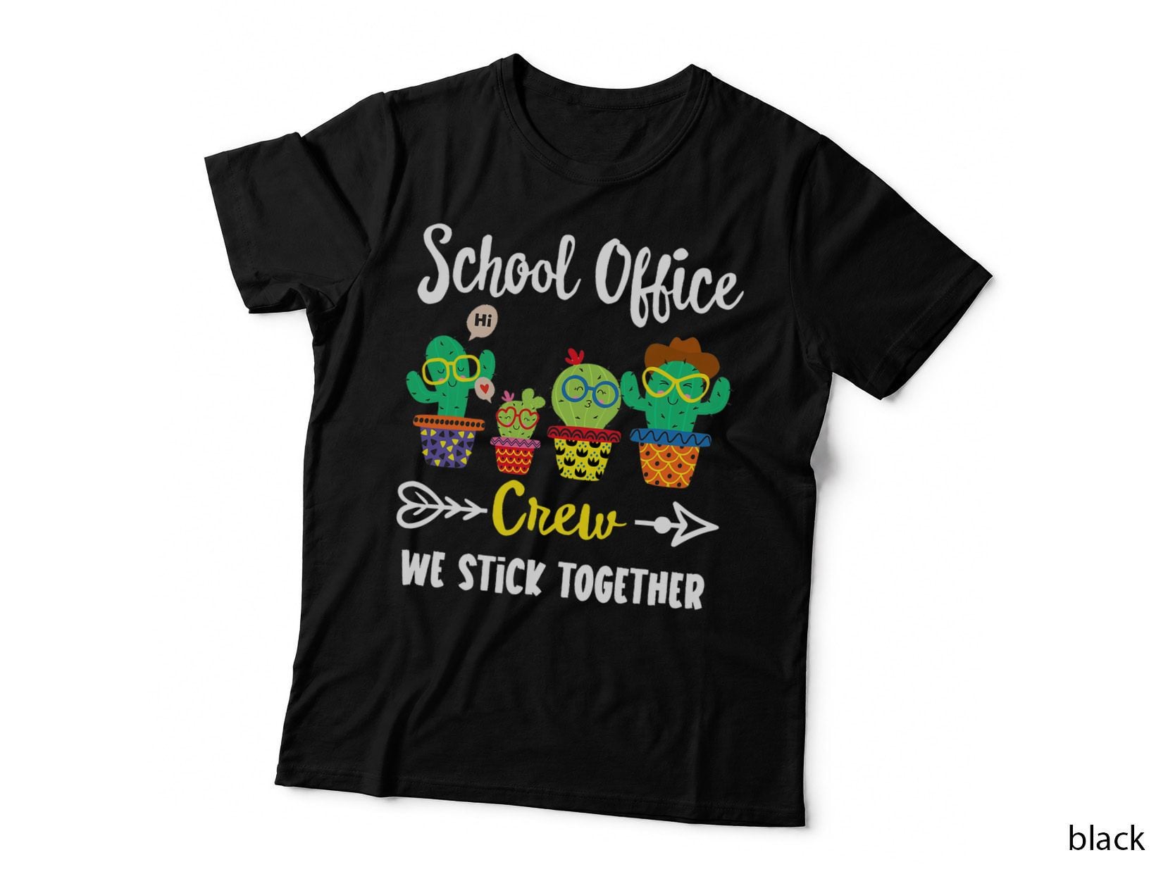 School Office Crew, Funny Cactus Team School Office Squad T-Shirt