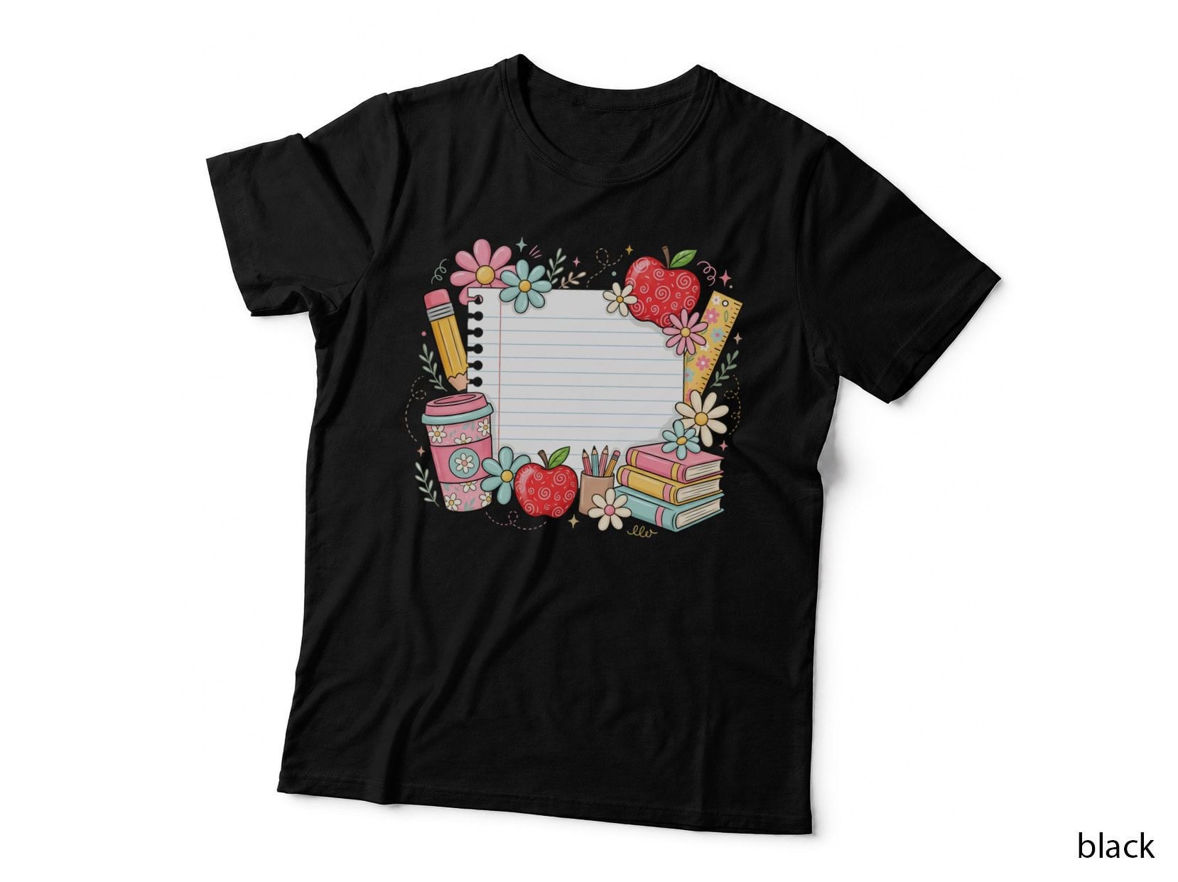 School Supplies Notebook Page Back to School T-Shirt