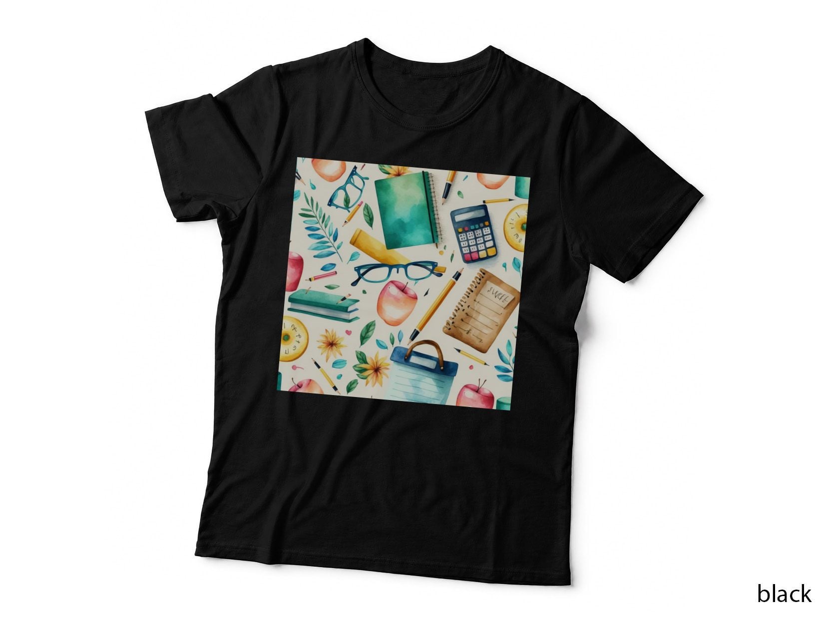 School Supplies and Nature Motifs Back to School T-Shirt