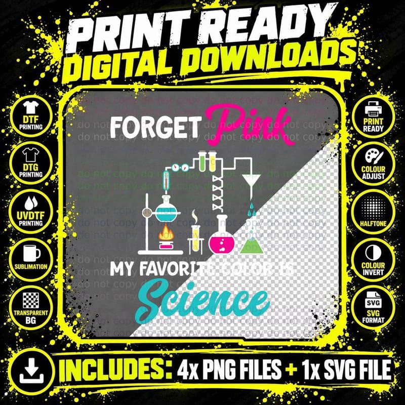 Science Girl Shirt STEM Engineering Scientist Back to Png SVG Digital Bundle