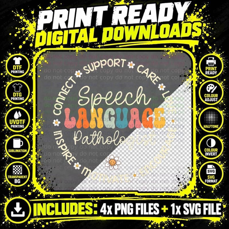 Speech Language Pathologist Appreciation Week Back to Png SVG Digital Bundle