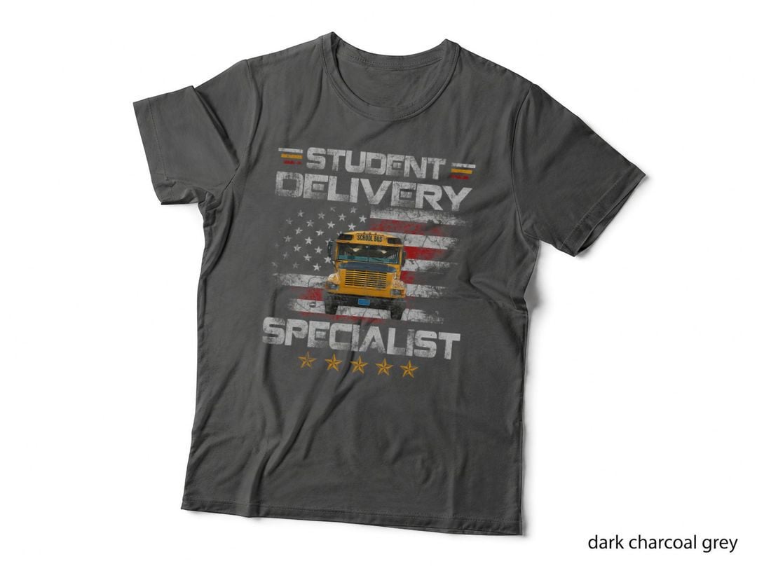 Student Delivery Specialist Funny School Bus Driver Mens T-Shirt