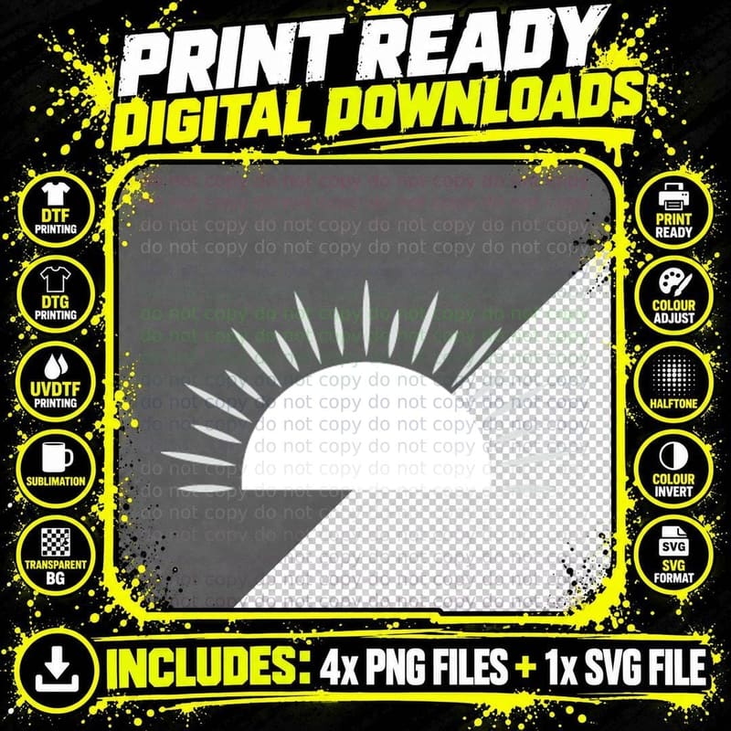 Sunburst Emerging from Ground Back to School T-Shirt Png SVG Digital Bundle