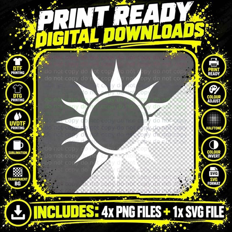 Sunburst on Dark Background Back to School T-Shirt Png SVG Digital Bundle