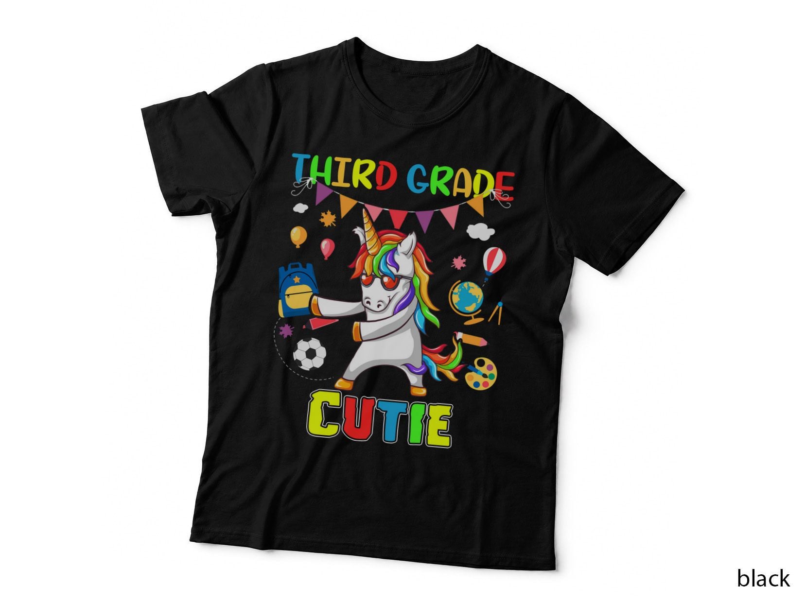 Third Grade Cutie T-Shirt, School Kids Apparel, Back to School Fun