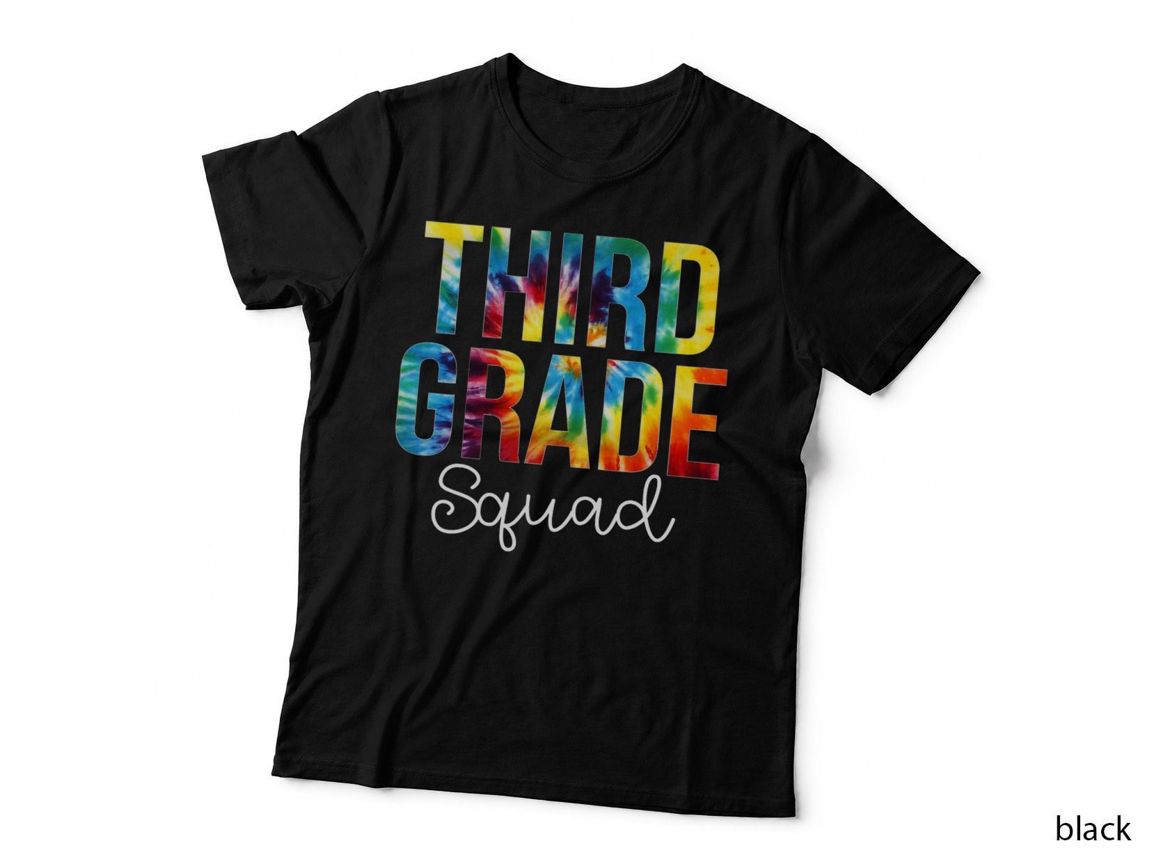 Third Grade Squad Tie Dye Appreciation Day Back to School T-Shirt