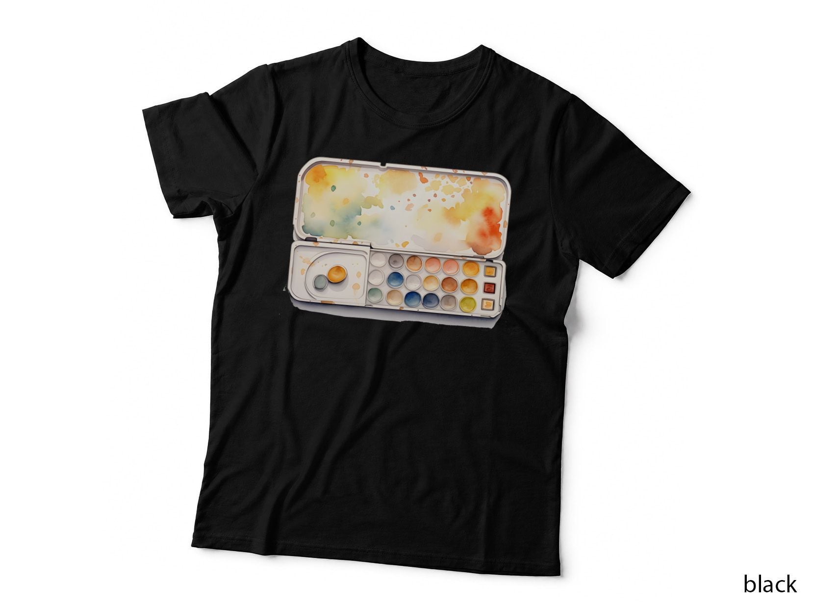 Watercolor Palette Artistic Design Back to School T-Shirt