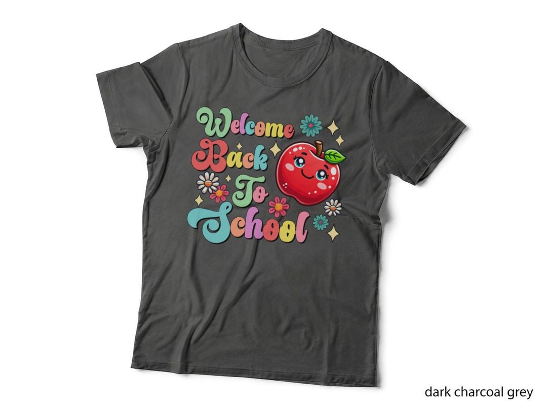 Welcome Back to School Back to School T-Shirt, Back-To-School Apple Flowers