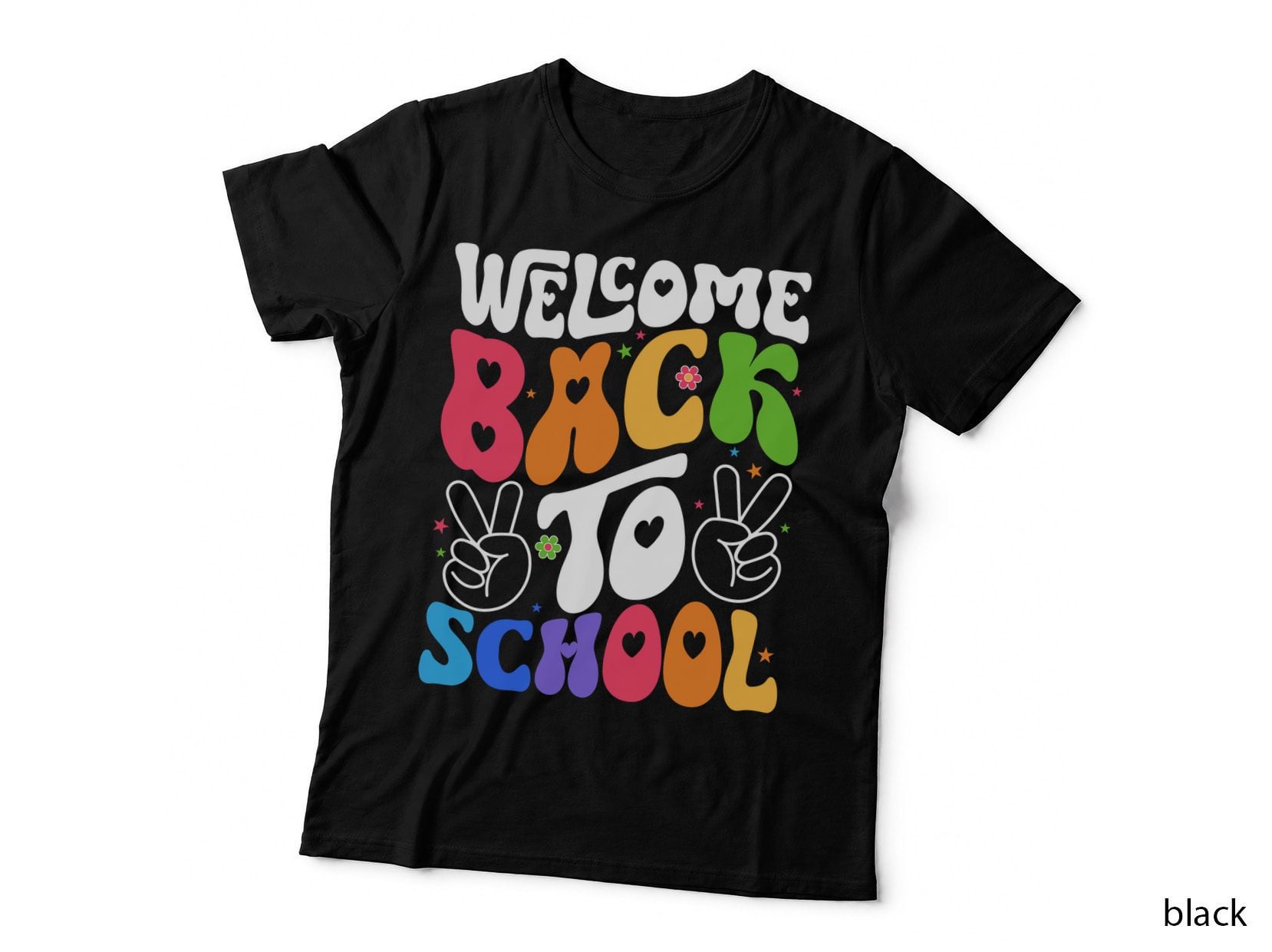 Welcome Back to School Back to School T-Shirt, Colorful Back-To-School Peace